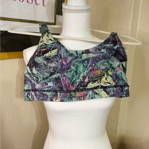 lululemon athletica Purple and Mint Abstract Sports Bra